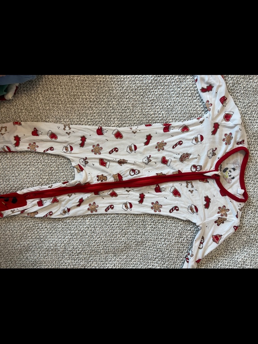 Bellabu Bear | Christmas footed pajama 9-12mos